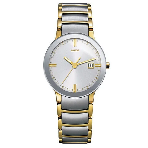 vintage-inspired watches with leather straps for men -RADO  Centrix Watch for Women R30932103