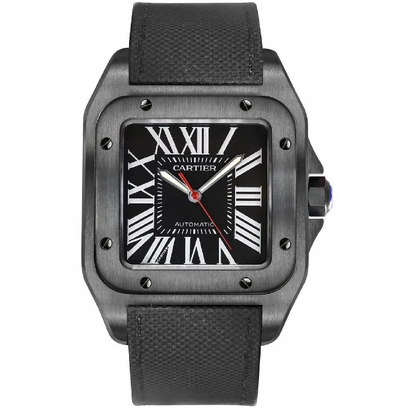 solar-powered watches with modern designs for men -Cartier Santos 100 Large ADLC WSSA0006 - 4638 (2016)