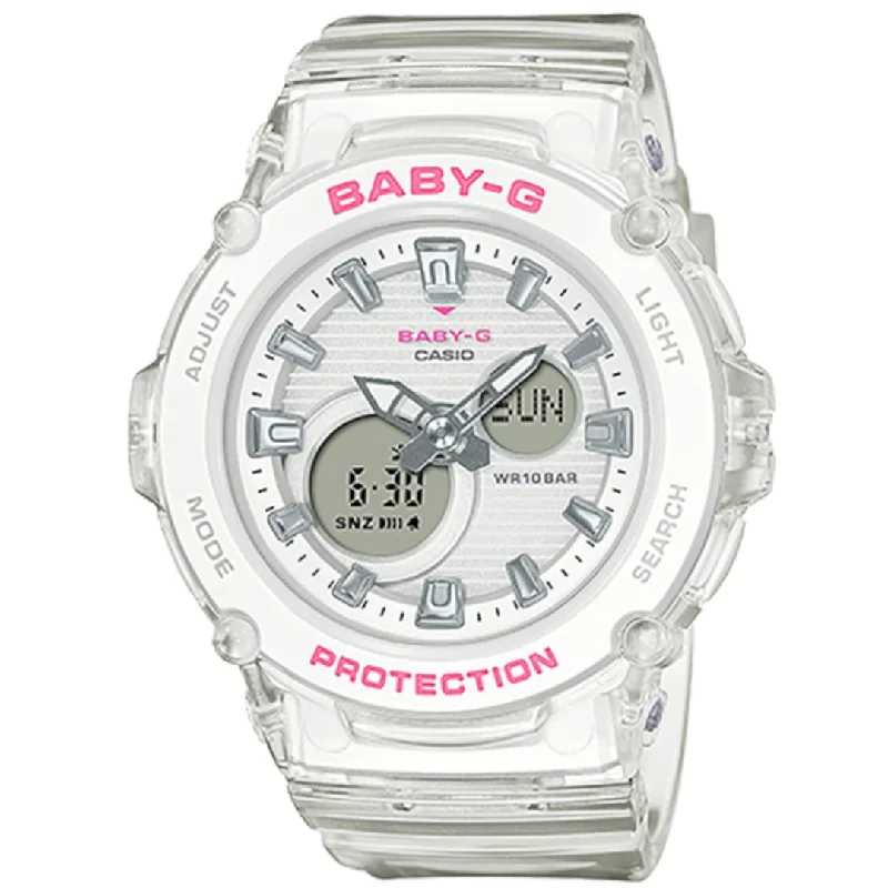 watches for men with durable stainless steel bands -Casio - BGA-270S-7ADR