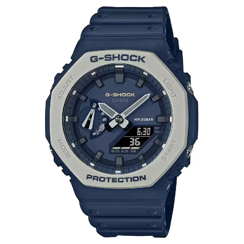 titanium watches with lightweight design for men -Casio G-Shock Blue Dial Men 45.4mm