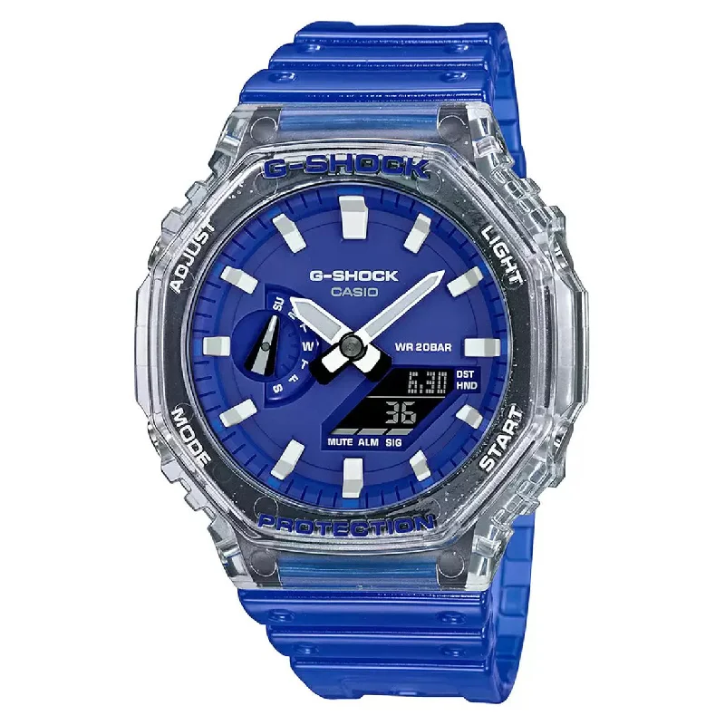 men’s watches with innovative designs -Casio G-Shock Blue Dial Men 45.4mm