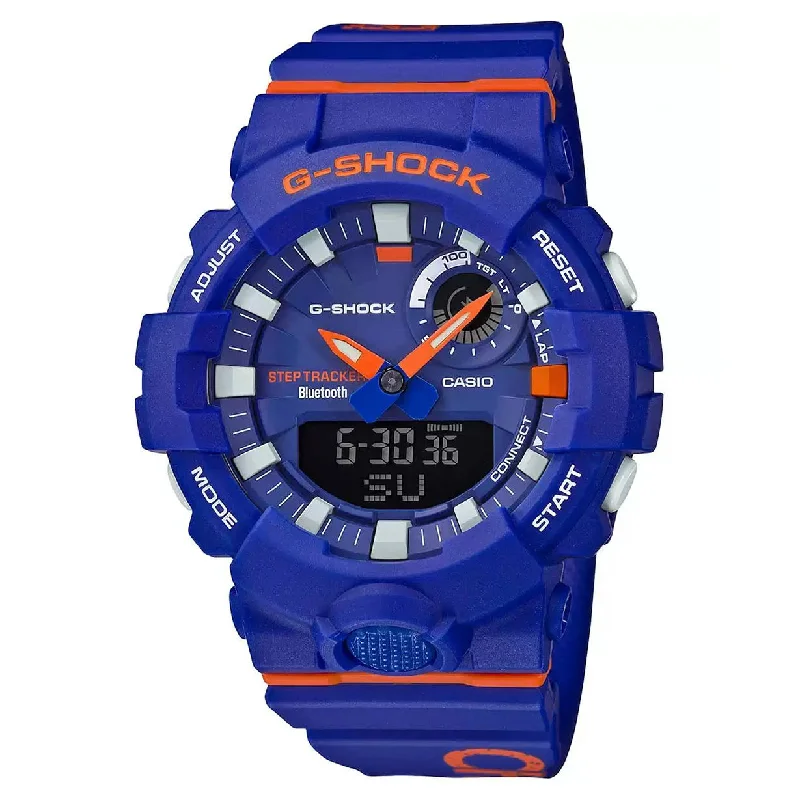 digital watches for men with weather features -Casio G-Shock Blue Dial Men 48.6mm