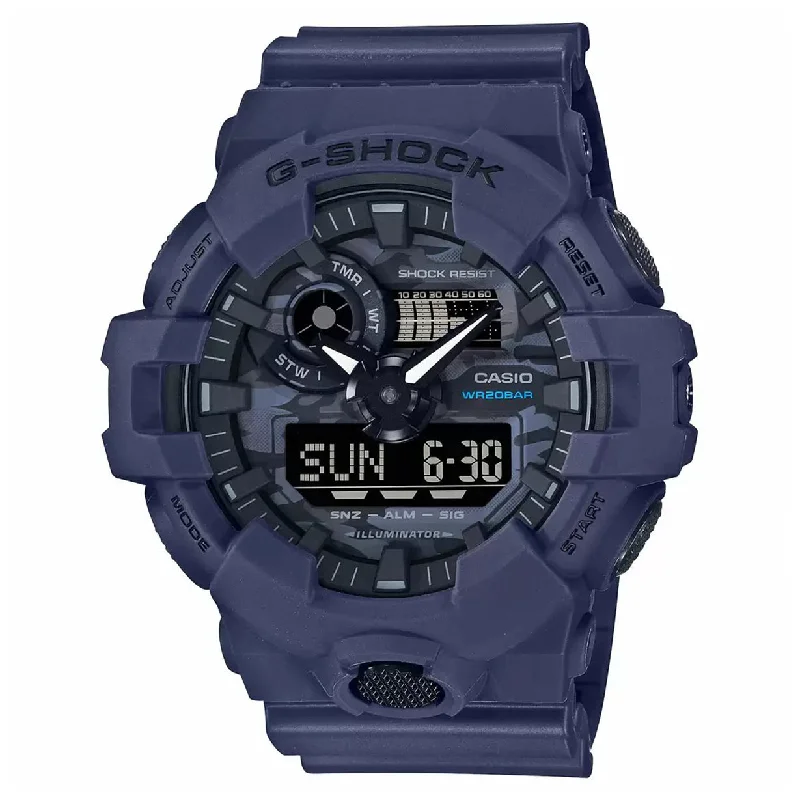 titanium watches for outdoor adventurers -Casio G-Shock Blue Dial Men 48.9mm