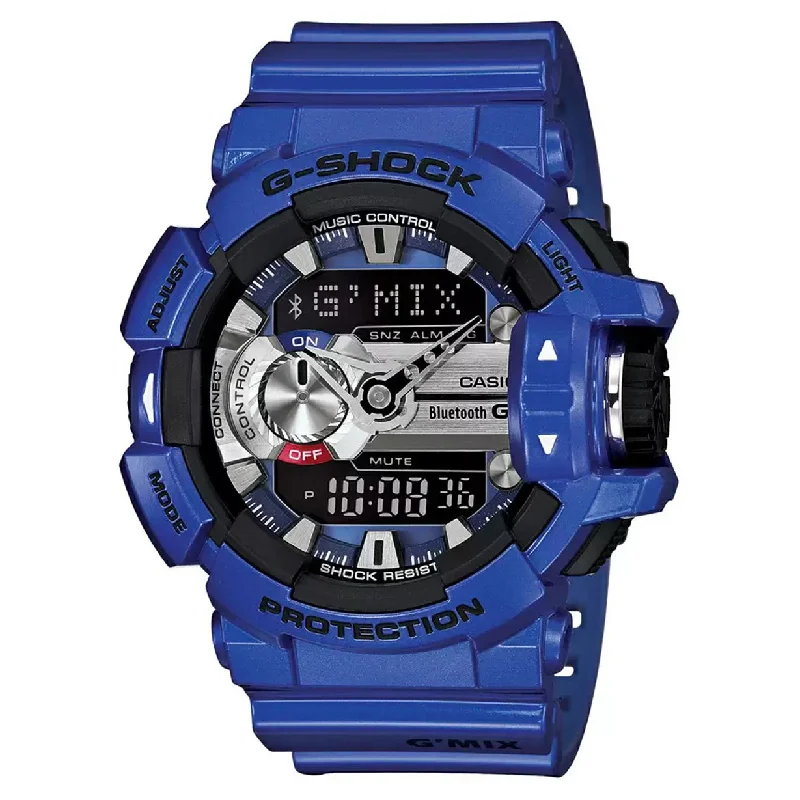 smartwatches for men with fitness and GPS tracking -Casio G-Shock Blue Dial Men 51.8mm