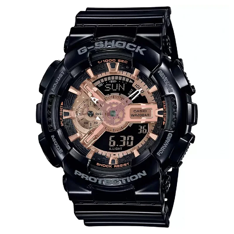 rugged watches with shock resistance for extreme sports -Casio G-Shock Rose Gold Dial Men 51.2mm