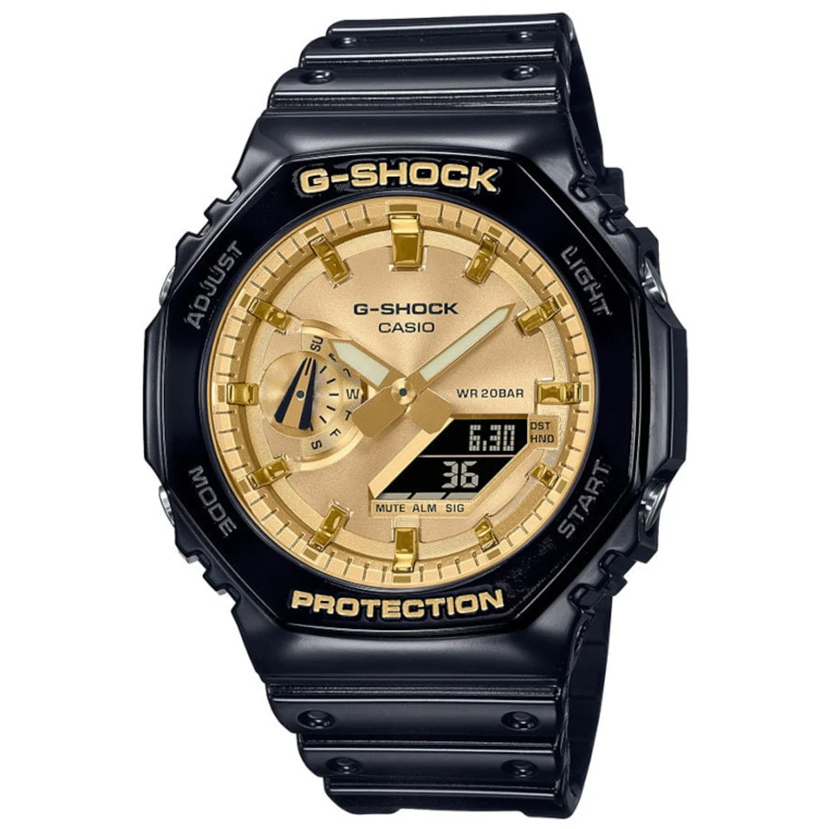 fashion watches for women with gemstone details -Casio - GA-2100GB-1ADR