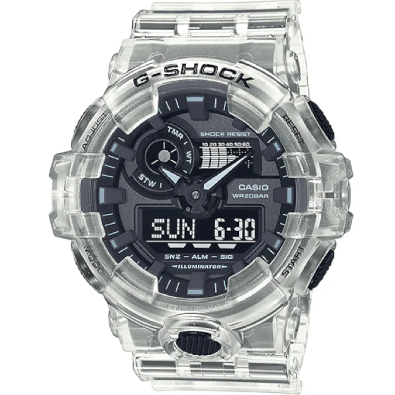 sports watches with compass and altitude features -Casio - GA-700SKE-7ADR