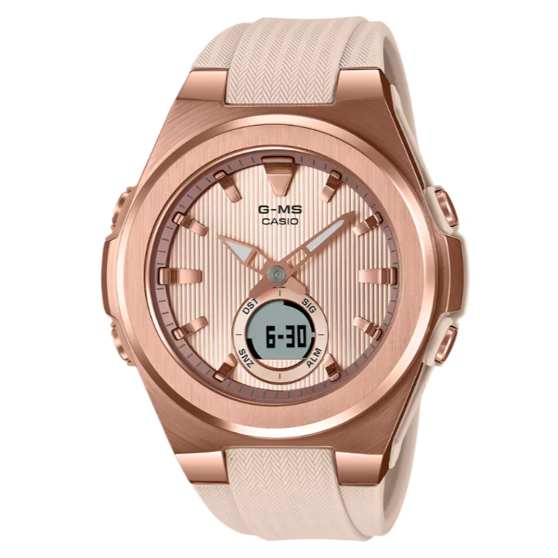 elegant women’s watches with sparkling accents -Casio - MSG-C150G-4ADR