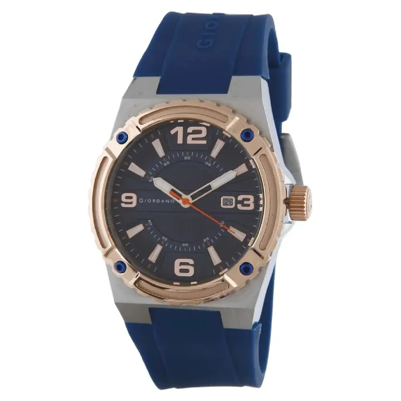 sport watches with water resistance for swimming -Giordano Men Blue