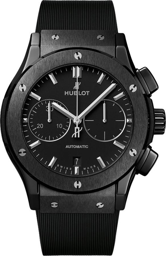 luxury watches with unique features for collectors -Hublot Classic Fusion Chronograph Black Dial Men 45mm