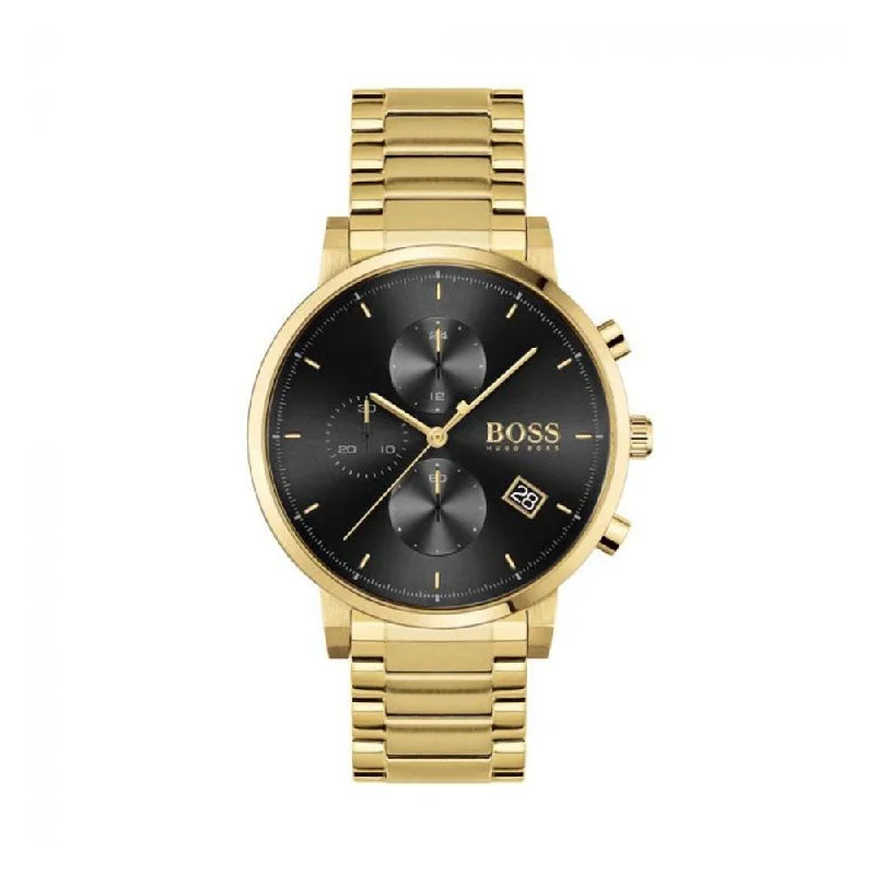 women’s watches with adjustable straps for comfort -Hugo Boss Analog Black Dial Men's Watch-1513781