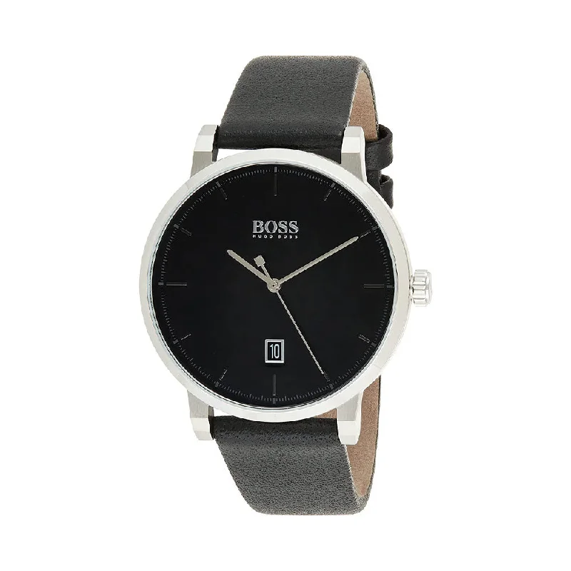 best diving watches for professional use -Hugo Boss Analog Black Dial Men's Watch-1513790