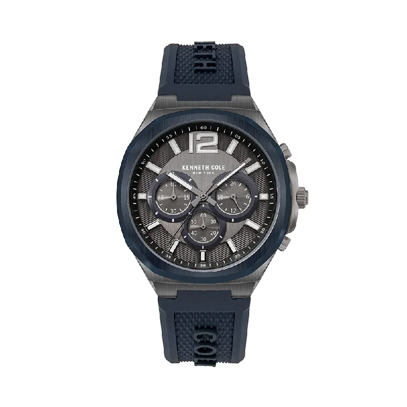 stylish women’s watches with sparkling details -Kenneth Cole Analog Black Dial Men's Watch-KCWGO2104903MN