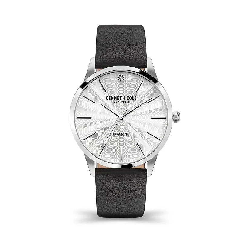 premium automatic watches for collectors -Kenneth Cole Analog Silver Dial Men's Watch-KCWGA2122903MN