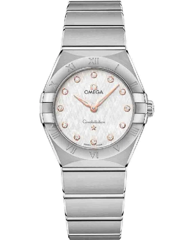 elegant women’s watches with sparkling accents -OMEGA QUARTZ 28 MM Constellation 13110286052001