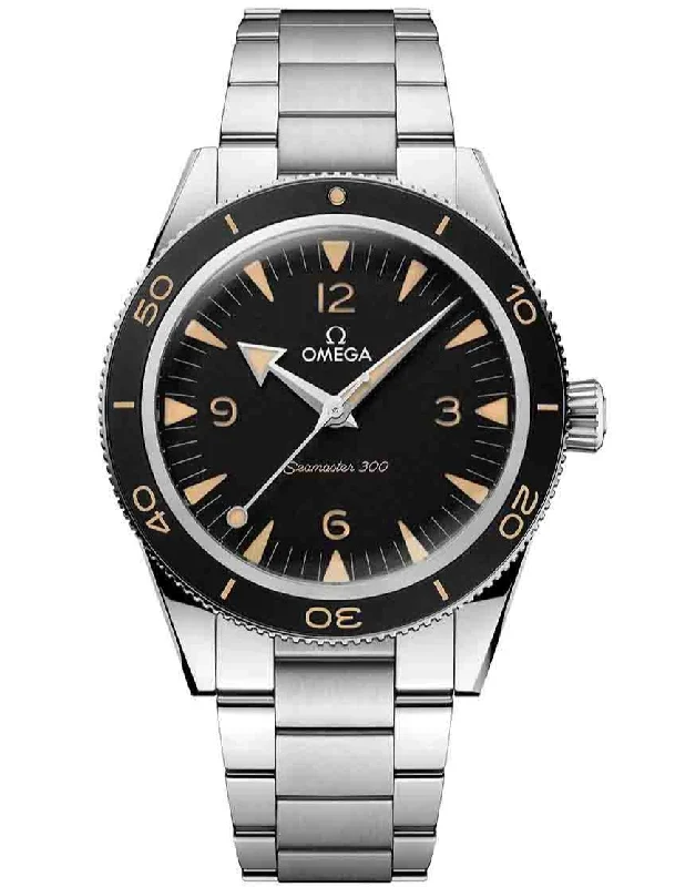 watches for women with modern minimalist dial -OMEGA SEAMASTER 300 Seamaster 23430412101001