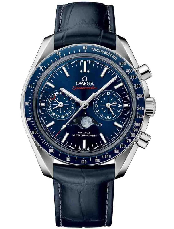 classic men’s watches with leather and metal combination -OMEGA Speedmaster Heritage 30433445203001